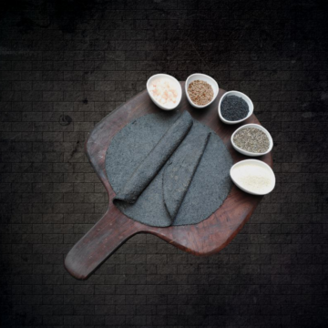 Black Sesame Seed Roti