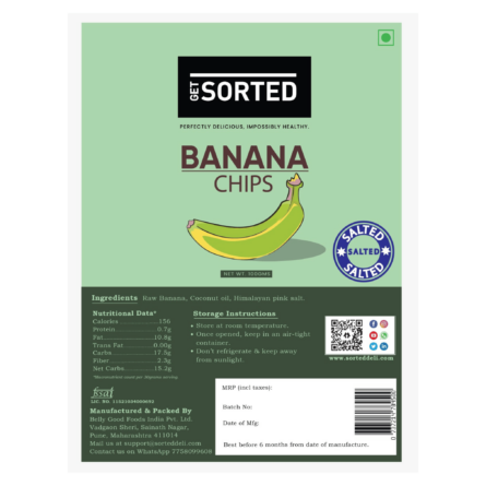 Banana Chips – Salted – 100gms