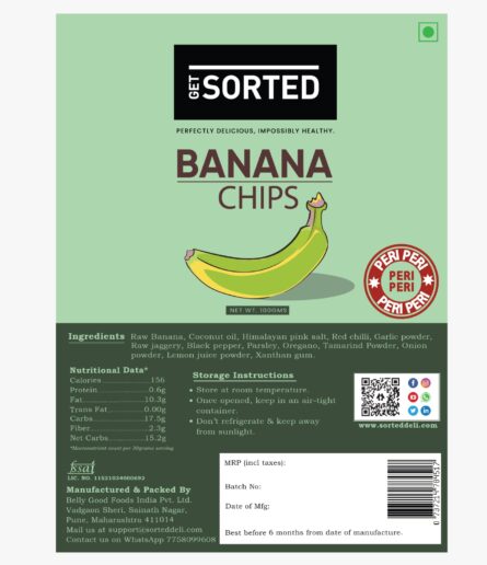 Banana Chips – Peri Peri – 100gms