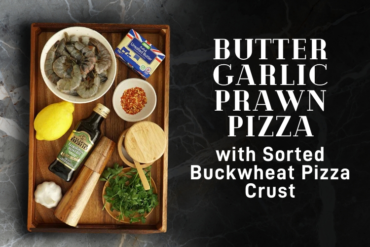 Butter Garlic Prawns Pizza