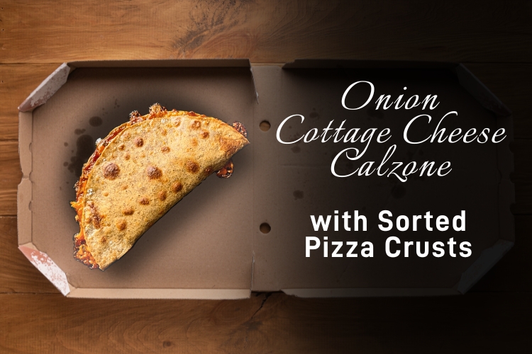 Onions and Cottage Cheese Calzone